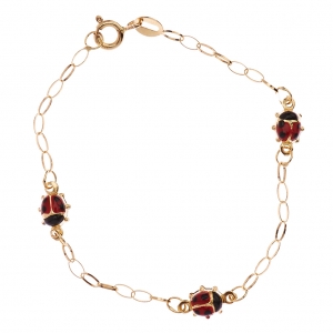 BRACCIALE COCCINELLE GR 1.40 ORO GIALLO